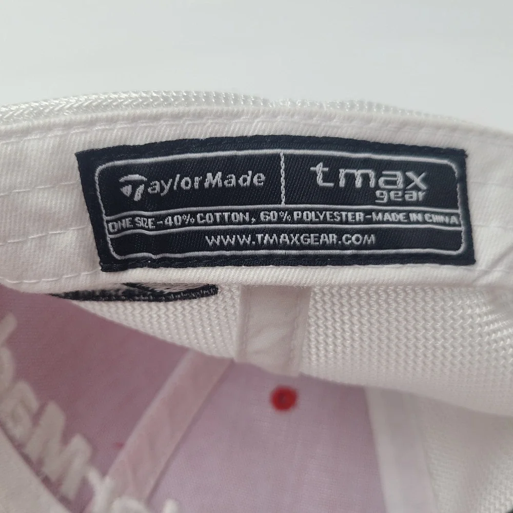TaylorMade Hat Adjustable Red White Golf r7 Logo Tennis Pickleball Outdoors‎ Men
